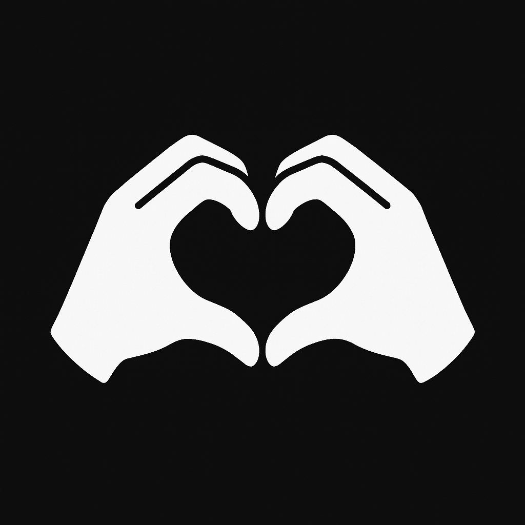 Сердечные руки — символ категории «Нежность и страсть» на сайте эротических аудиоисторий.